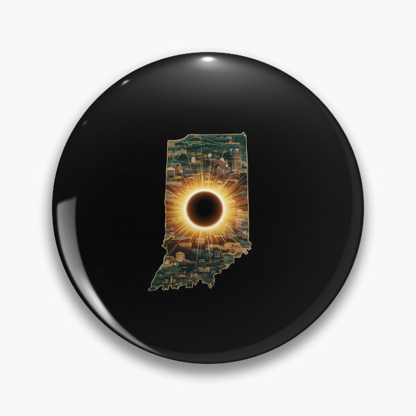 Artikelvorschau, Totale Sonnenfinsternis Indiana 2024 entworfen und verkauft von Micjr.