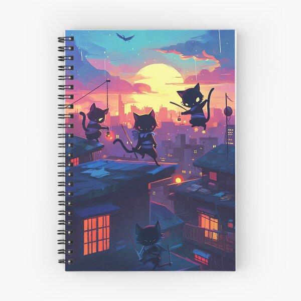 Item preview, Ninja Cat Rooftop designed and sold by cute-animals99.