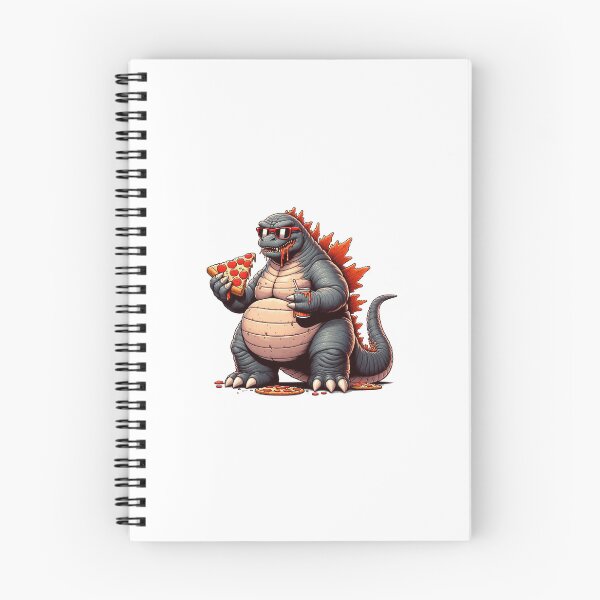 Item preview, Godzilla eating pizza x Kong monsterverse inspired designed and sold by MerndaAvenue.