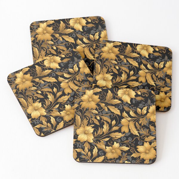 Item preview, golden flower pattern designed and sold by cathygwen.