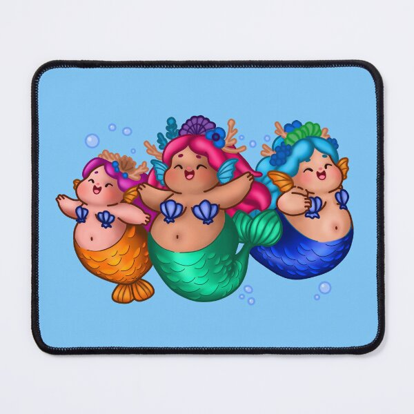 Item preview, Chubby Mermaids designed and sold by Art by Morgan Campillo.