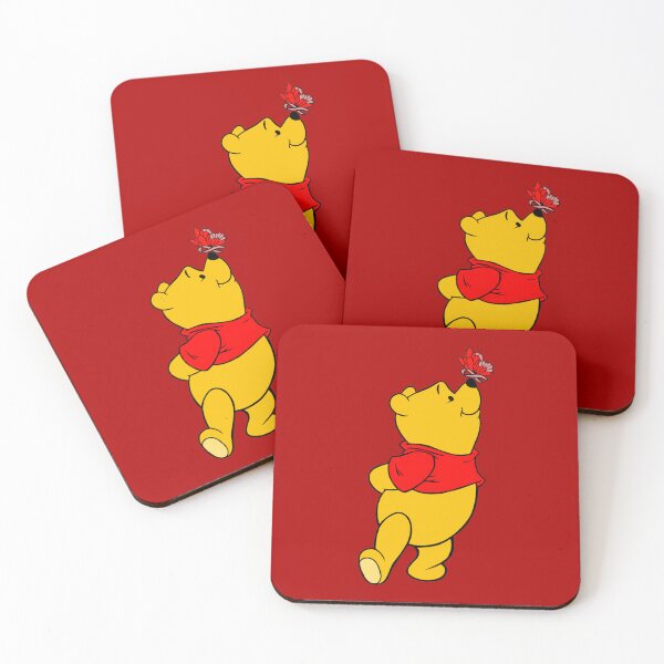 Item preview, Yellow Bear with Awareness Ribbon Butterfly (Red) designed and sold by CaitlynConnor.