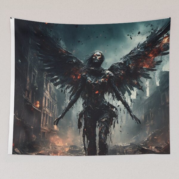 Item preview, Horror Art - Angel of Death, Burning Wings designed and sold by Salimgor Hangaround Music.