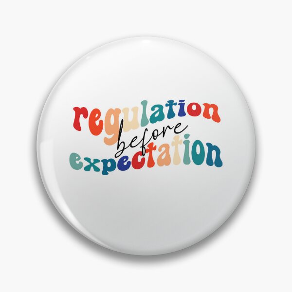 Item preview, Regulation Before Expectation Neurodiversity Affirming,Groovy Design designed and sold by belladesign7.