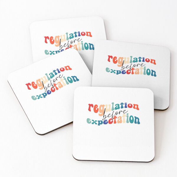 Item preview, Regulation Before Expectation Neurodiversity Affirming,Groovy Design designed and sold by belladesign7.