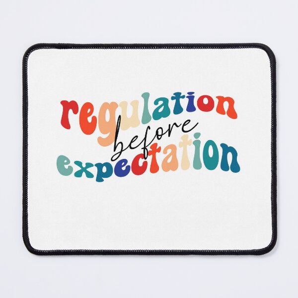 Item preview, Regulation Before Expectation Neurodiversity Affirming,Groovy Design designed and sold by belladesign7.