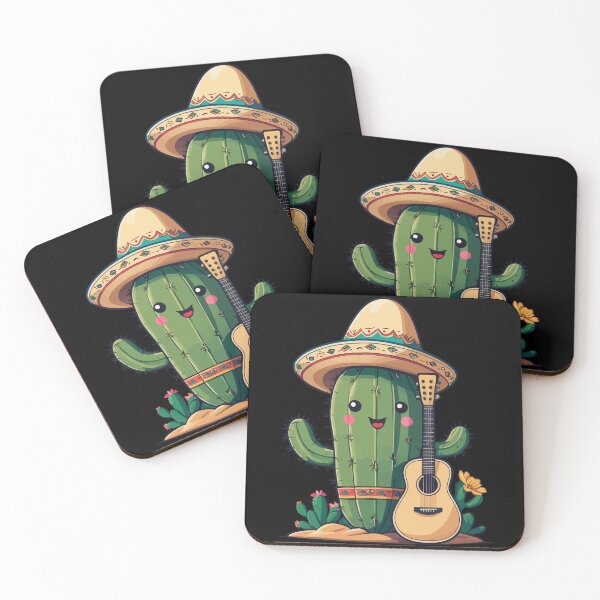 Item preview, Guitar Player Cactus Mexican Fiesta designed and sold by LuminOrb.