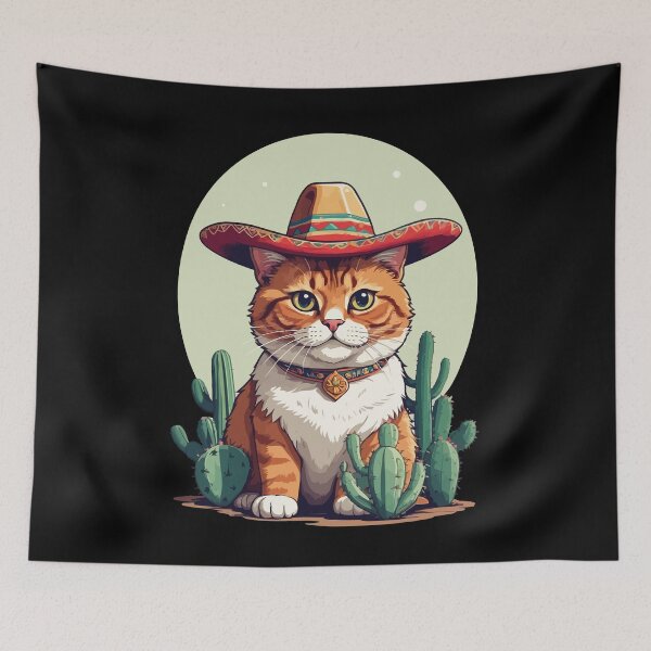 Item preview, Funny Cinco De Mayo Cute Sombrero Cat Fiesta designed and sold by LuminOrb.