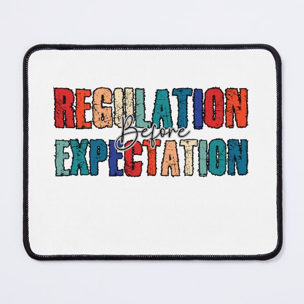 Item preview, Regulation Before Expectation Neurodiversity Affirming,Groovy Design designed and sold by belladesign7.