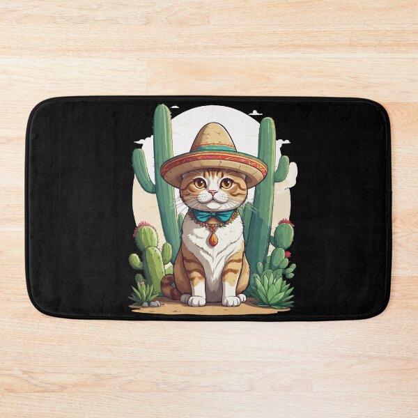 Item preview, Cinco De Mayo Funny Sombrero Cat Design designed and sold by LuminOrb.