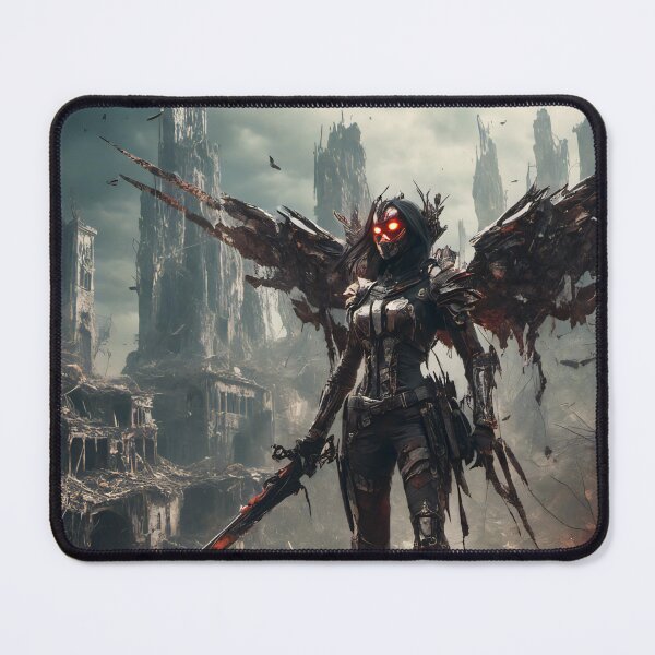 Item preview, Horror Art - Angel of Death in Nano Suit and Sword designed and sold by Salimgor Hangaround Music.