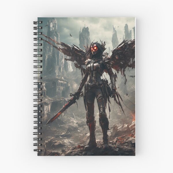 Item preview, Horror Art - Angel of Death in Nano Suit and Sword designed and sold by Salimgor Hangaround Music.