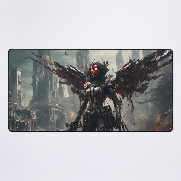 Item preview, Horror Art - Angel of Death in Nano Suit and Sword designed and sold by Salimgor Hangaround Music.
