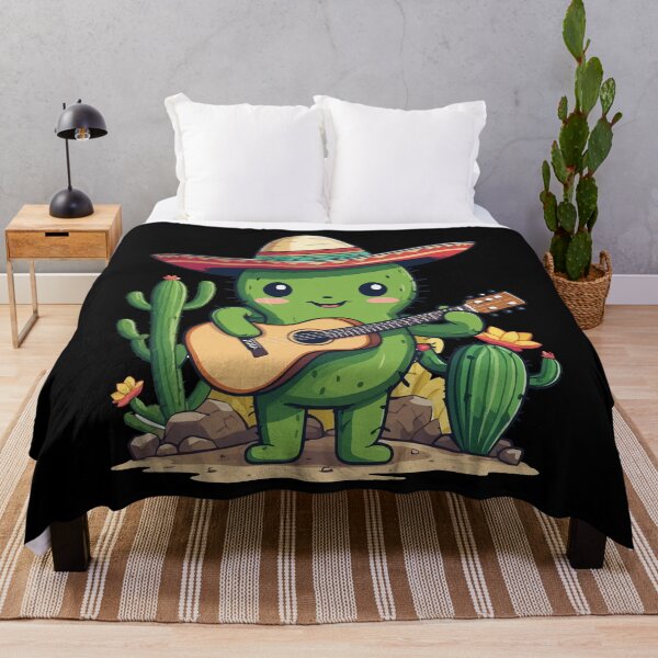 Item preview, Guitar Player Cactus Fiesta Mexican Joy designed and sold by LuminOrb.