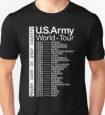 US Army World Tour (switch language to not-english one to see the art on the back of T-shirt) Unisex T-Shirt