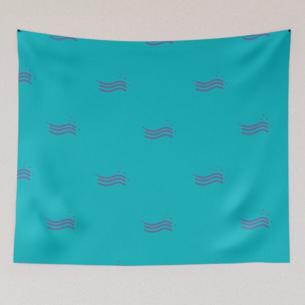 Item preview, Wave pattern turquoise blue version designed and sold by GENEST-V.