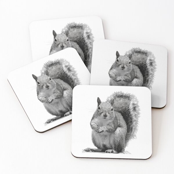 Item preview, Classic Squirrel - Black and White designed and sold by WildWoyages.