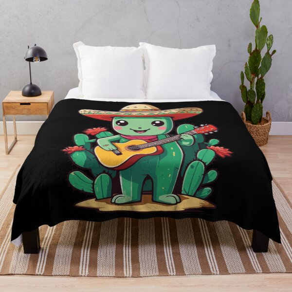 Item preview, Guitar Player Cactus Fiesta Mexican Joy designed and sold by LuminOrb.