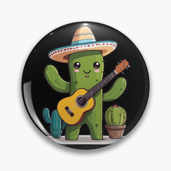 Item preview, Guitar Player Cactus Fiesta Mexican Joy designed and sold by LuminOrb.