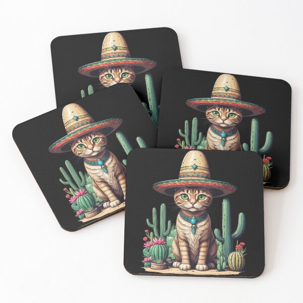 Item preview, Funny Cinco De Mayo Cute Sombrero Cat Fiesta designed and sold by LuminOrb.