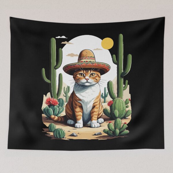 Item preview, Funny Cinco De Mayo Cute Sombrero Cat Fiesta designed and sold by LuminOrb.