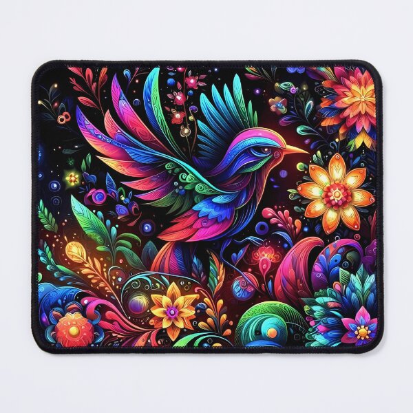 Item preview, Fantasy floral and bird designed and sold by EmElle Art Studio.