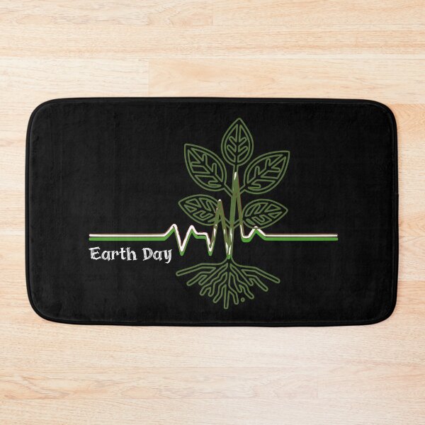 Item preview, EARTH DAY MINIMALISTIC PLANT ON THE HEARTBEAT LINE designed and sold by justyna-s28.