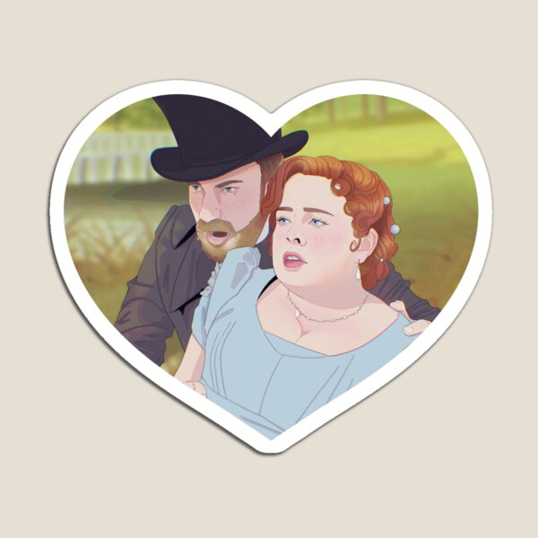 Aperçu de l'œuvre Penelope Featherington et Lord Debling | Fanart de la saison 3 de Bridgerton créée et vendue par crisshasart.
