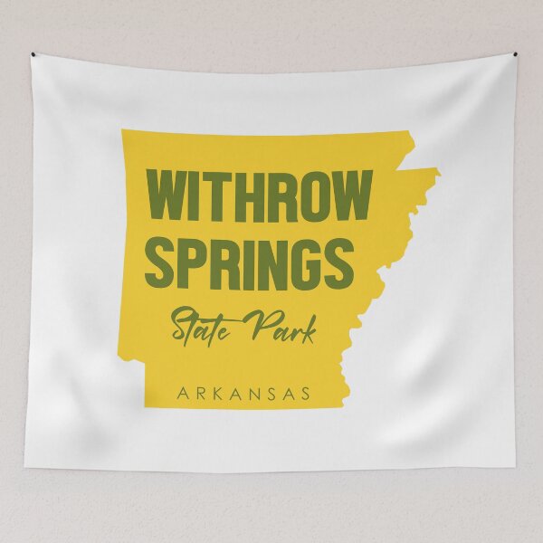 Item preview, Withrow Springs State Park Arkansas Map designed and sold by bivenart.