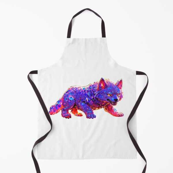 Item preview, Bright colorful wolf designed and sold by LevCreates.