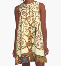 HD The Tree of Life, 1905 by Gustav Klimt - HIGH DEFINITION A-Line Dress