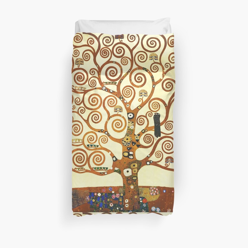 HD The Tree of Life, 1905 by Gustav Klimt - HIGH DEFINITION Duvet Cover