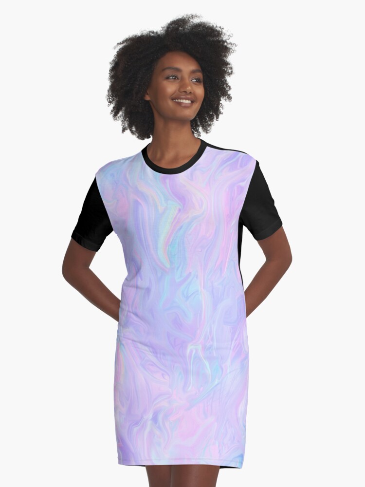 pink holographic dress