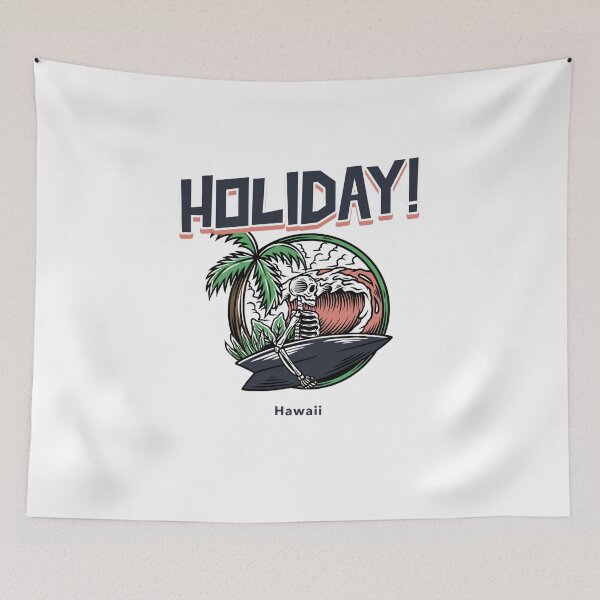 Item preview, Holiday in Hawaii - Summer Getaway Graphic Tee designed and sold by DeCodeArtShop.