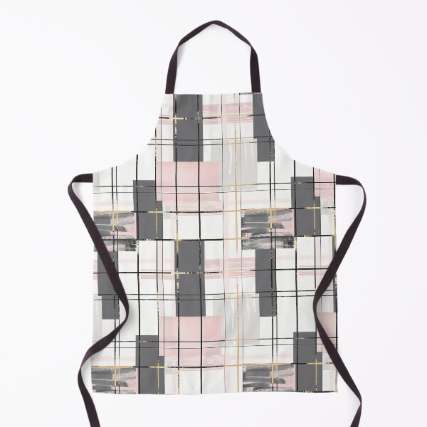 Item preview, Aesthetic City Girl - Chic Urban Colorful Print with Gold Grey & Pink Checkered Bloks- High Contrast designed and sold by eluxyumdecor.