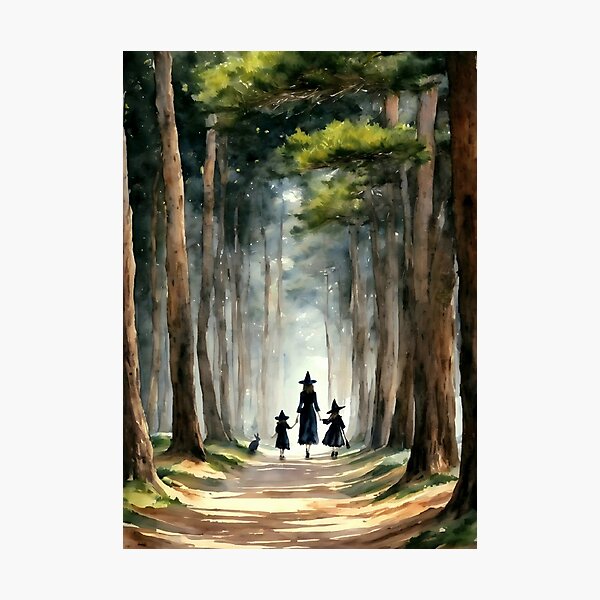 Item preview, Daughters - Mama and Child Witches Walk in the Woods | By Lyra the Lavender Witch designed and sold by Lyra The Lavender Witch.