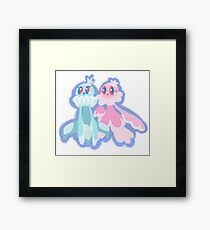 Frillish Sticker Framed Print