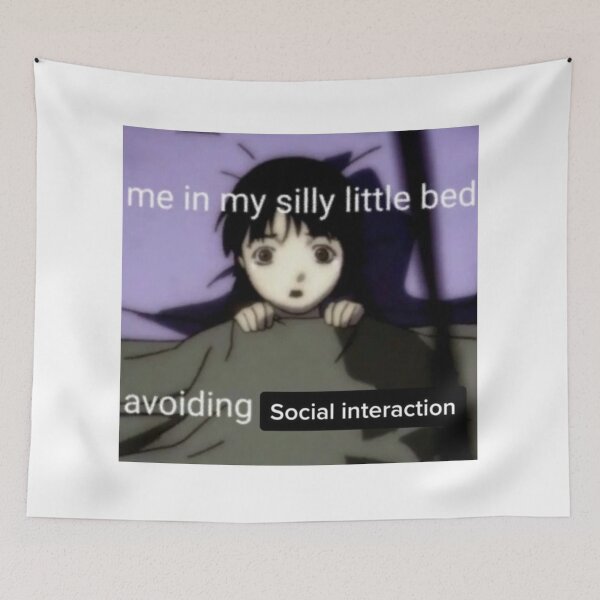 Item preview, me in my silly little bed avoiding social interaction designed and sold by cloudzer0000.
