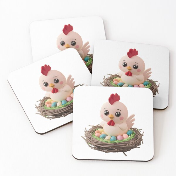 Item preview, Whimsical Chicken and Eggs Artwork designed and sold by Sjshaggy.