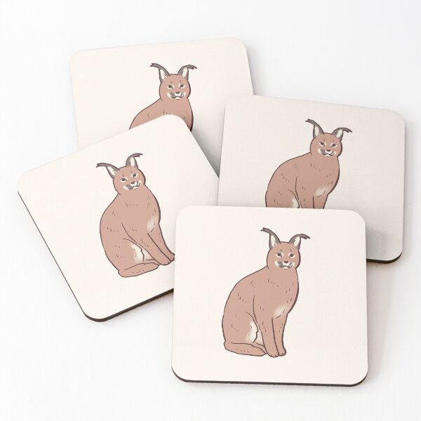 Item preview, Cute Caracal illustration  designed and sold by Mayarart.