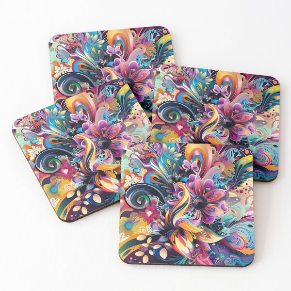 Item preview, Happy flower power flowers designed and sold by FlowersColorful.