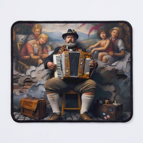 Item preview, Accordion player's audience designed and sold by Vibranta Studio.