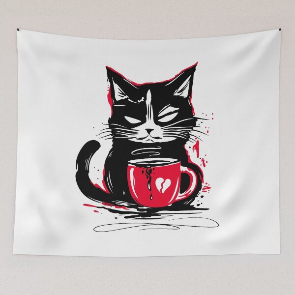 Item preview, Coffee Cat Morning Grouch Coffee Cat designed and sold by Christine Krahl.