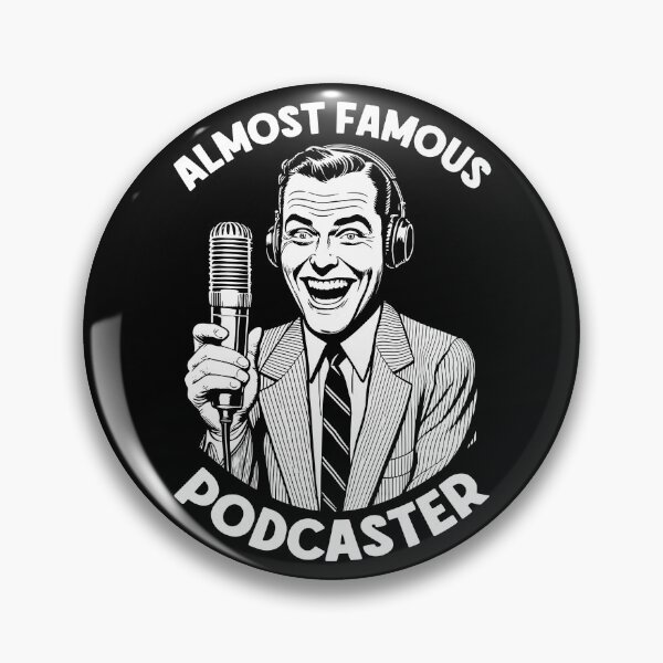 Item preview, Podcaster casi famoso Presentador de podcast divertido Micrófono retro designed and sold by GrandeDuc.