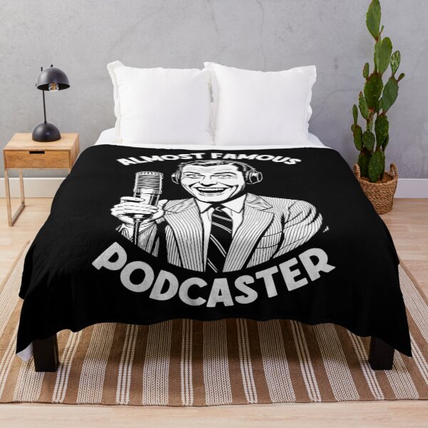 Item preview, Almost Famous Podcaster Funny Podcast Host Retro Microphone designed and sold by GrandeDuc.