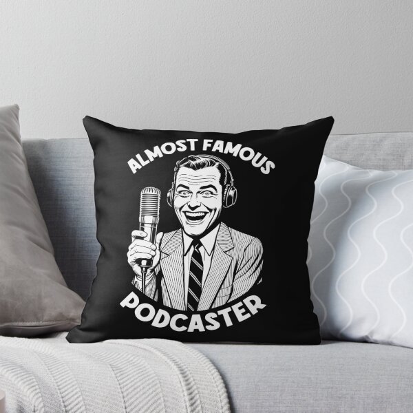 Item preview, Almost Famous Podcaster Funny Podcast Host Retro Microphone designed and sold by GrandeDuc.