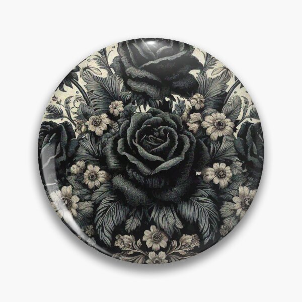 Item preview, Gothic Mysterious Black Roses Dark Rose goth flower designed and sold by Illuministique.
