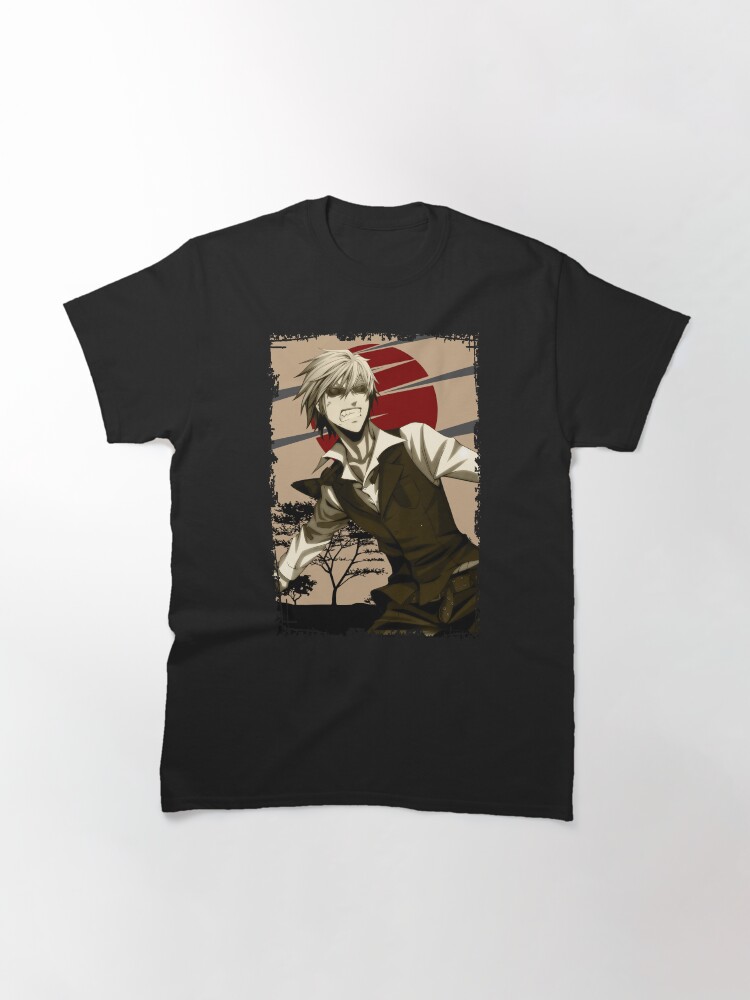 Aperçu 3 sur 7. T-shirt classique avec l'œuvre Shizuo Heiwajima Durarara Aménagement paysager rétro créée et vendue par Wafusaurus.