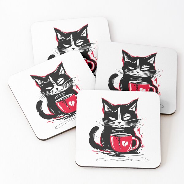 Item preview, Coffee Cat Morning Grouch Coffee Cat designed and sold by Christine Krahl.
