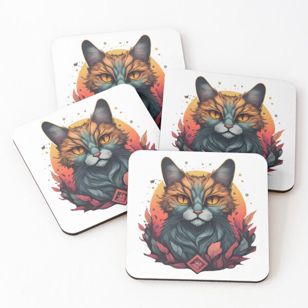 Item preview,  Whimsical Cat Art - Mystical Feline Elegance designed and sold by Sjshaggy.